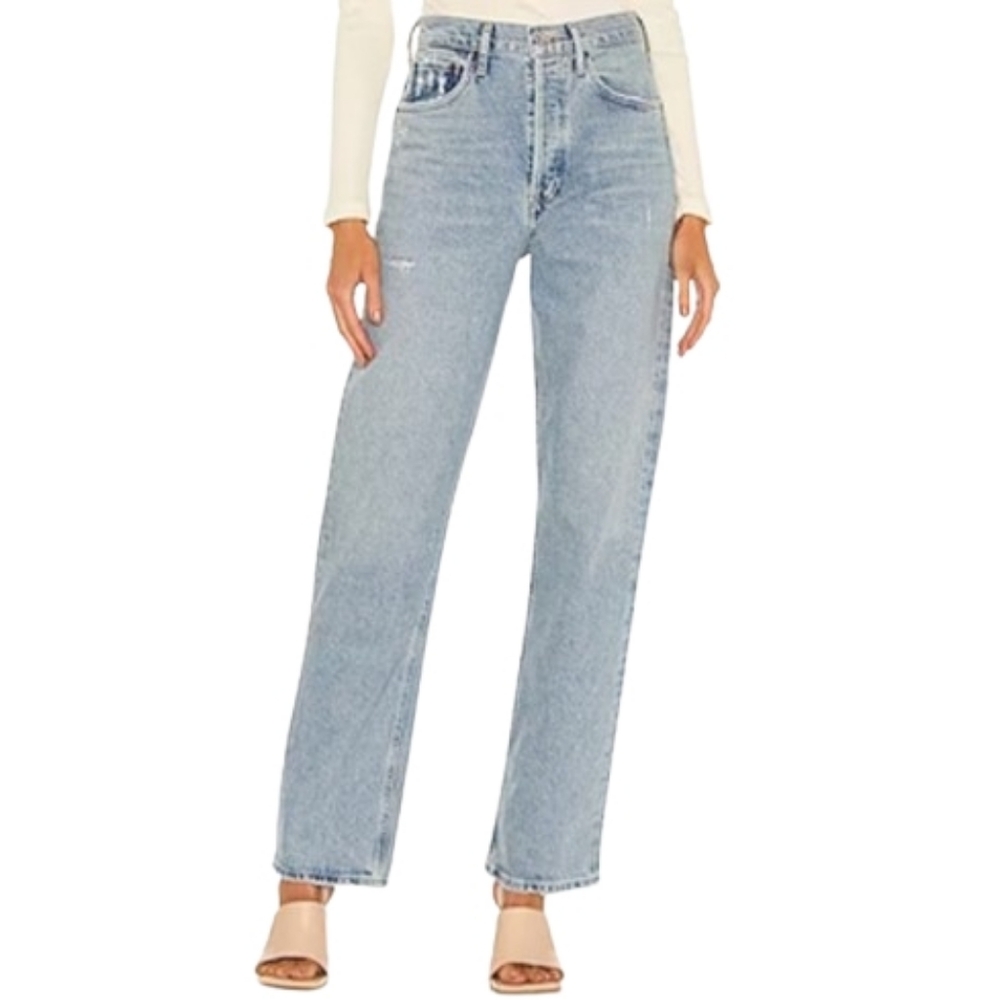 Citizens of Humanity Eva High Rise Denim Jean Size 24 COH Button Fly Straight